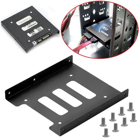 2.5 to 3.5 metal hdd ssd conveter adapter mounting bracket|2.5 ssd adapter bay holder.